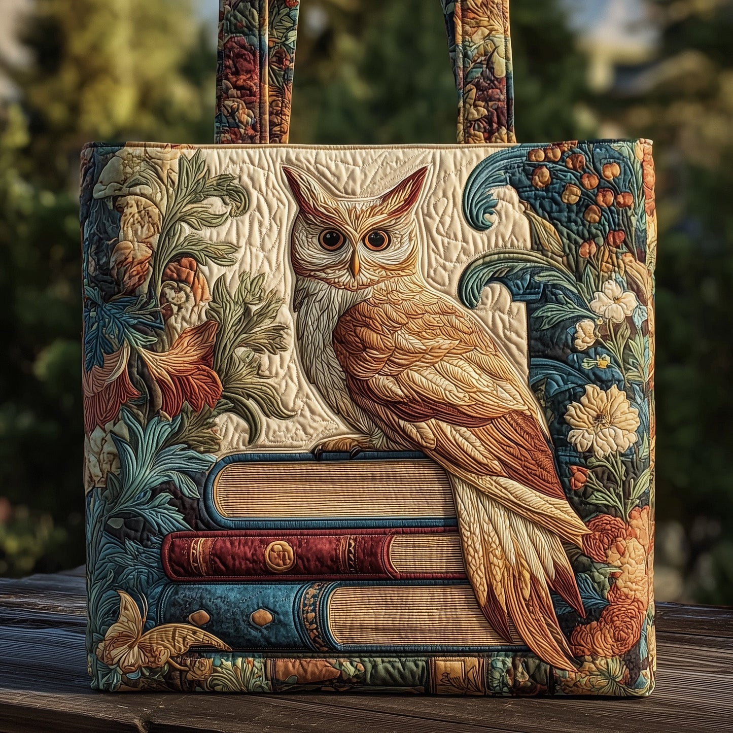 Mystic Owl Quilted Tote Bag GFTOHD8559