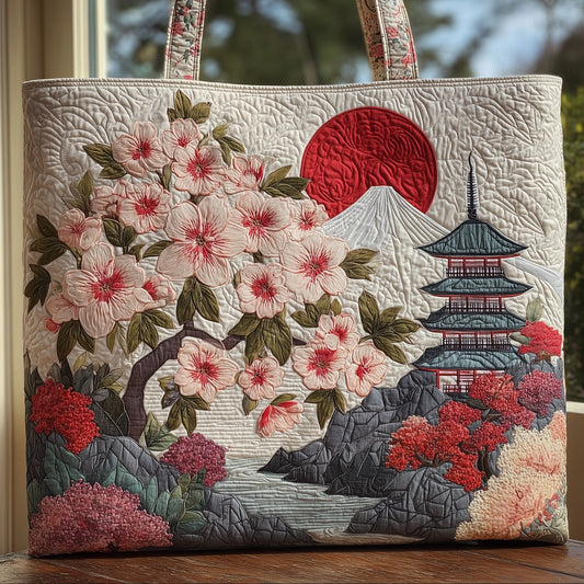 Japanese Spirit Quilted Tote Bag GFTOHD8629
