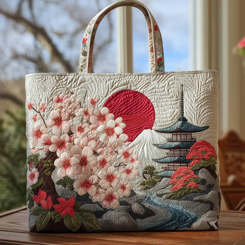 Japanese Spirit Quilted Tote Bag GFTOHD8630