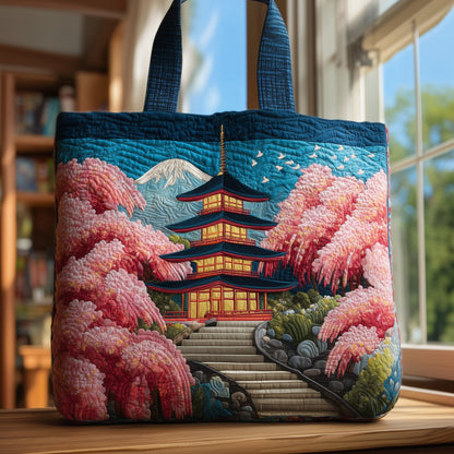 Japanese Spirit Quilted Tote Bag GFTOHD8631