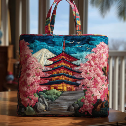Japanese Spirit Quilted Tote Bag GFTOHD8632