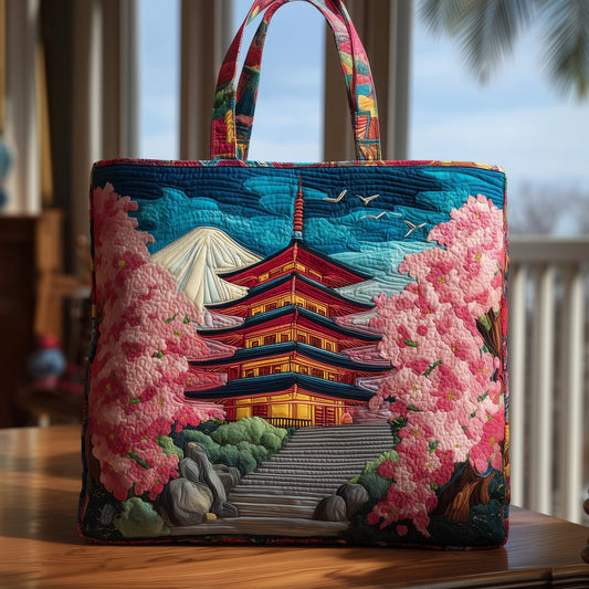 Japanese Spirit Quilted Tote Bag GFTOHD8632
