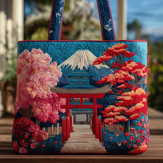 Japanese Spirit Quilted Tote Bag GFTOHD8634