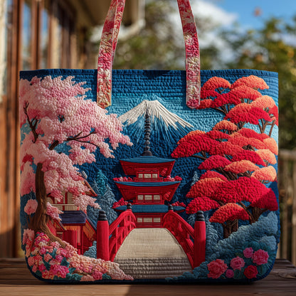 Japanese Spirit Quilted Tote Bag GFTOHD8635