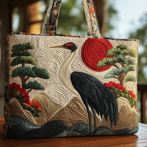 Japanese Spirit Quilted Tote Bag GFTOHD8639