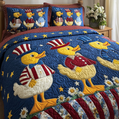 Duck Paradise 3-Piece Quilted Bedding Set GFTOHD8647