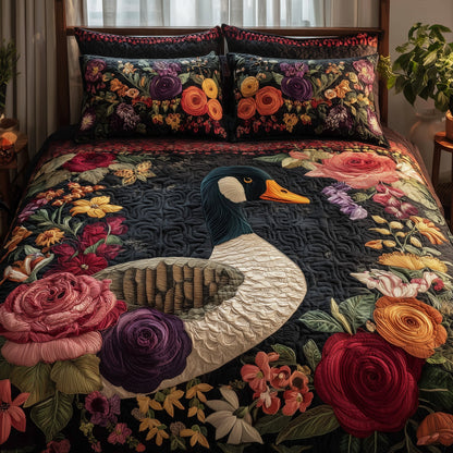 Duck Paradise 3-Piece Quilted Bedding Set GFTOHD8650