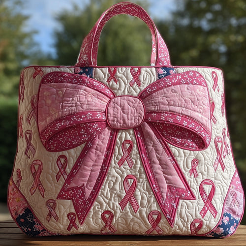Breast Cancer Quilted Tote Bag GFTOHD8668