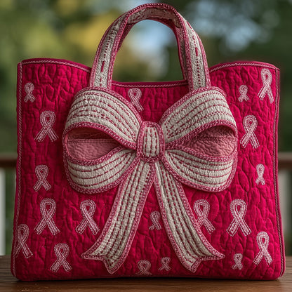 Breast Cancer Quilted Tote Bag GFTOHD8671