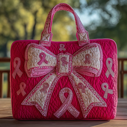 Breast Cancer Quilted Tote Bag GFTOHD8672