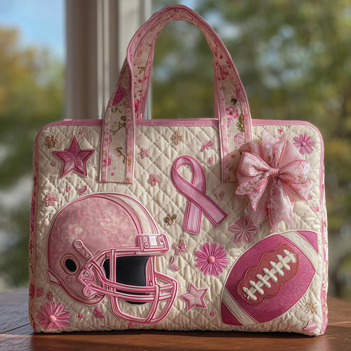 Breast Cancer Quilted Tote Bag GFTOHD8674