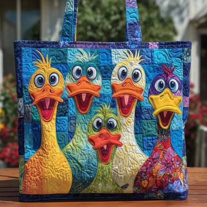 Ducky Paradise Quilted Tote Bag GFTOHD8676