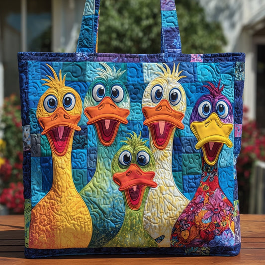Ducky Paradise Quilted Tote Bag GFTOHD8676