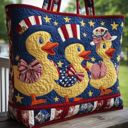 Ducky Paradise Quilted Tote Bag GFTOHD8680