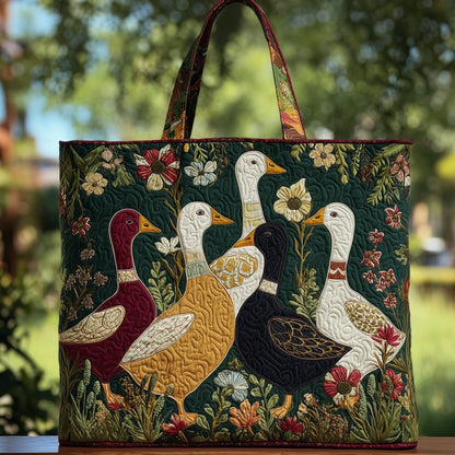 Ducky Paradise Quilted Tote Bag GFTOHD8681