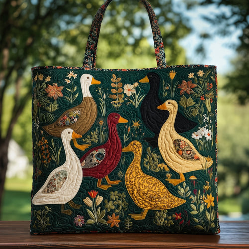 Ducky Paradise Quilted Tote Bag GFTOHD8682