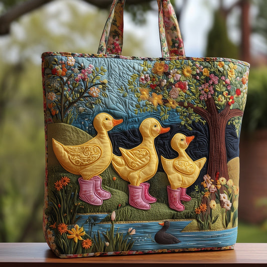 Ducky Paradise Quilted Tote Bag GFTOHD8684