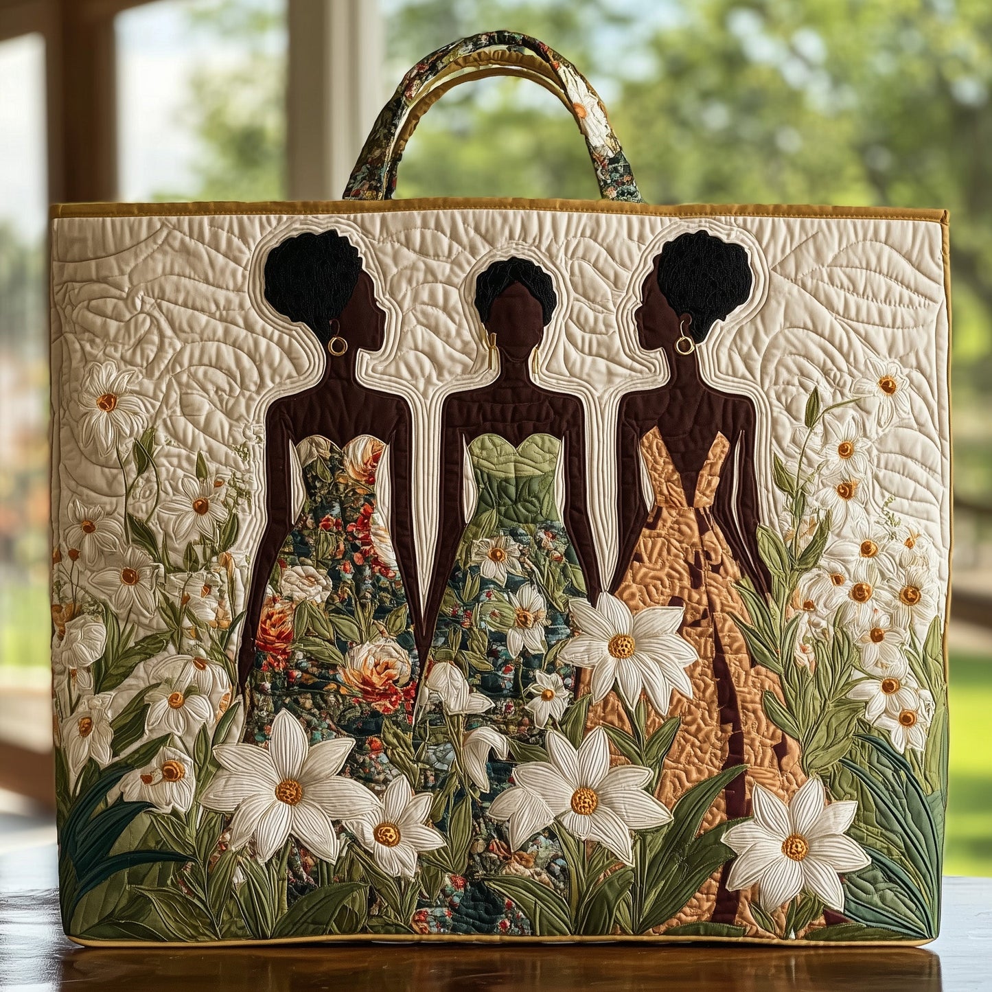 Golden Queens Quilted Tote Bag GFTOHD8698