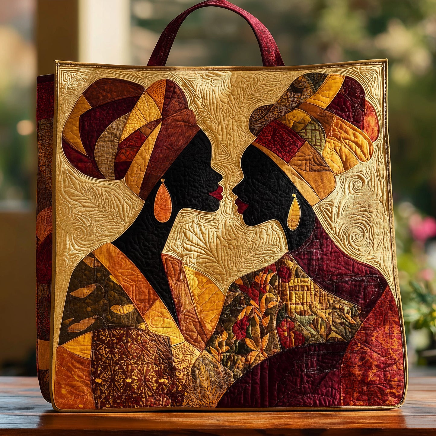 Golden Queens Quilted Tote Bag GFTOHD8701