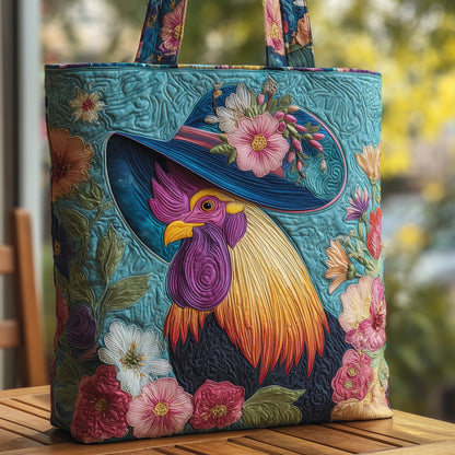 Funky Chicken Quilted Tote Bag GFTOHD8763