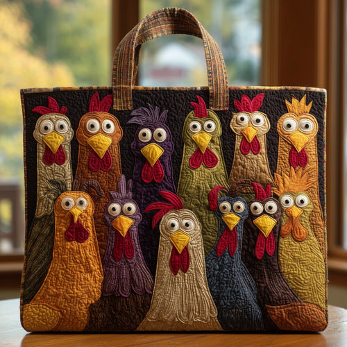 Funky Chicken Quilted Tote Bag GFTOHD8765