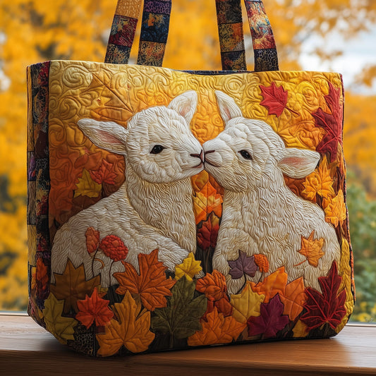 Fluffy Happy Sheep Quilted Tote Bag GFTOHD8820