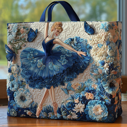 Elegant Ballerina Quilted Tote Bag GFTOHD8879