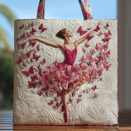 Elegant Ballerina Quilted Tote Bag GFTOHD8884
