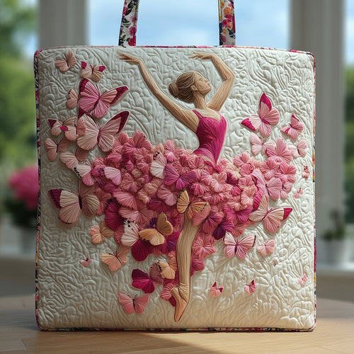 Elegant Ballerina Quilted Tote Bag GFTOHD8885