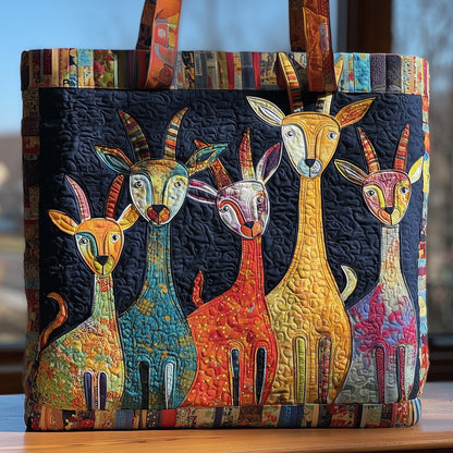 Goat Serenity Quilted Tote Bag GFTOHD8912