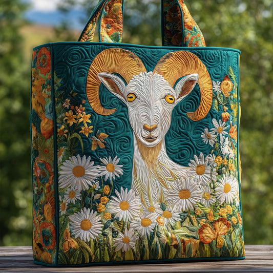 Goat Serenity Quilted Tote Bag GFTOHD8916
