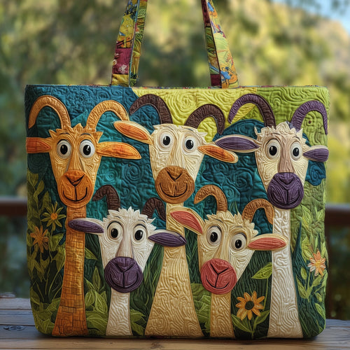 Goat Serenity Quilted Tote Bag GFTOHD8917