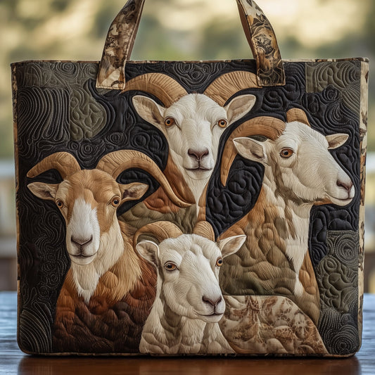 Goat Serenity Quilted Tote Bag GFTOHD8919