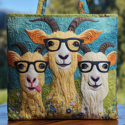 Goat Serenity Quilted Tote Bag GFTOHD8921