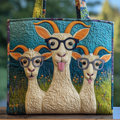 Goat Serenity Quilted Tote Bag GFTOHD8922