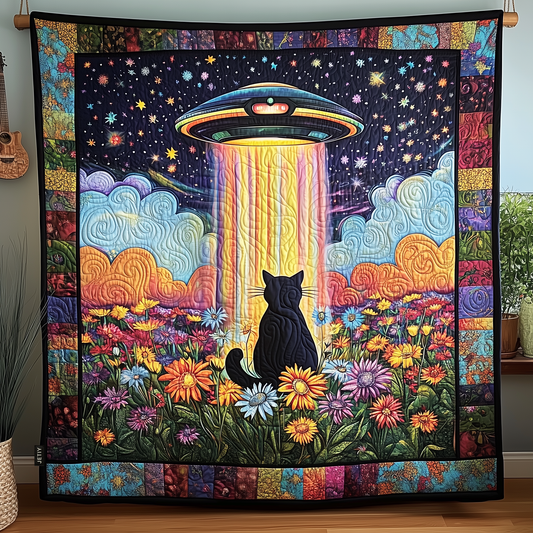 Galactic Whiskers Quilted Blanket GFTOHD900