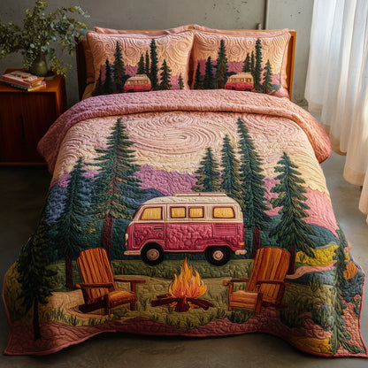 Camp Life 3-Piece Quilted Bedding Set GFTOHD9016