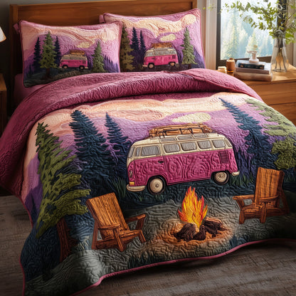 Camp Life 3-Piece Quilted Bedding Set GFTOHD9017