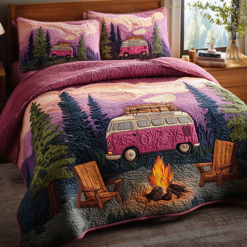 Camp Life 3-Piece Quilted Bedding Set GFTOHD9017