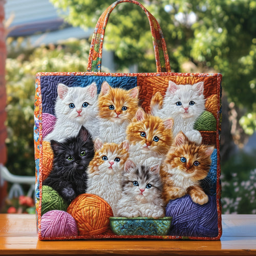 Cat Bliss Quilted Tote Bag GFTOHD9025