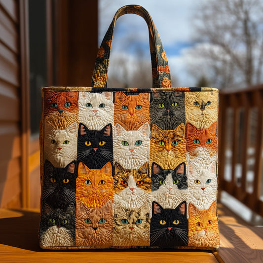 Cat Bliss Quilted Tote Bag GFTOHD9028