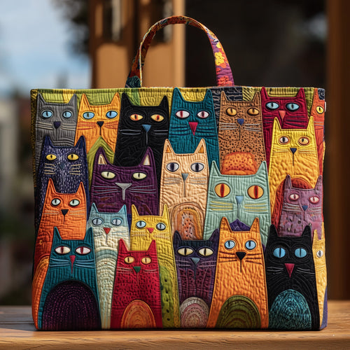 Cat Bliss Quilted Tote Bag GFTOHD9033