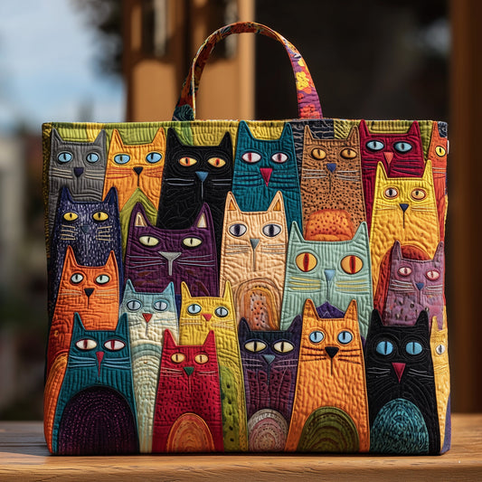 Cat Bliss Quilted Tote Bag GFTOHD9033
