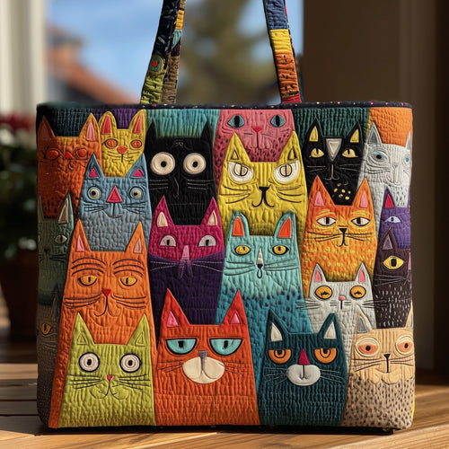 Cat Bliss Quilted Tote Bag GFTOHD9035