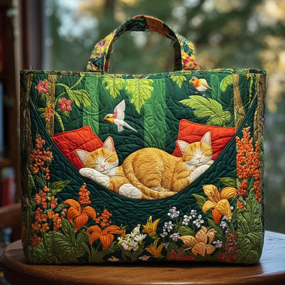 Cat Nap Quilted Tote Bag GFTOHD9044
