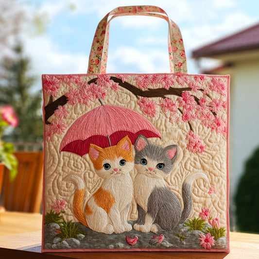 Purrfect Pair Quilted Tote Bag GFTOHD9051
