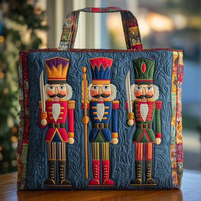 Festive Nutcracker Quilted Tote Bag GFTOHD9054