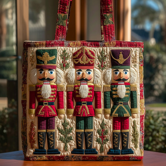 Festive Nutcracker Quilted Tote Bag GFTOHD9056