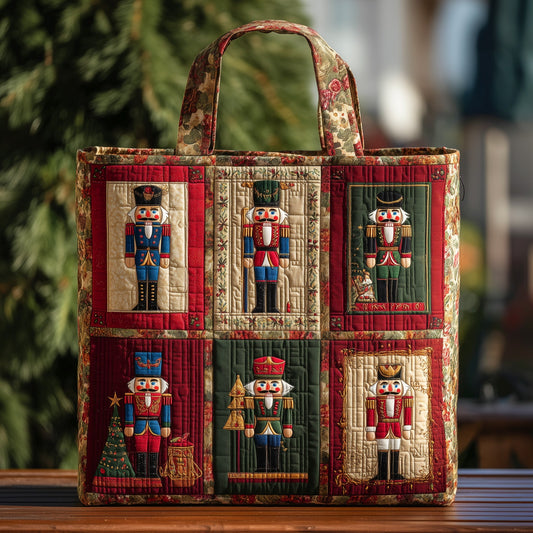 Festive Nutcracker Quilted Tote Bag GFTOHD9061