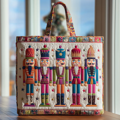 Festive Nutcracker Quilted Tote Bag GFTOHD9071